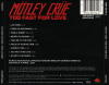1981) Too Fast For Love Back